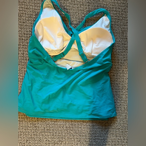 Turquoise Tankini Top - Picture 4 of 5